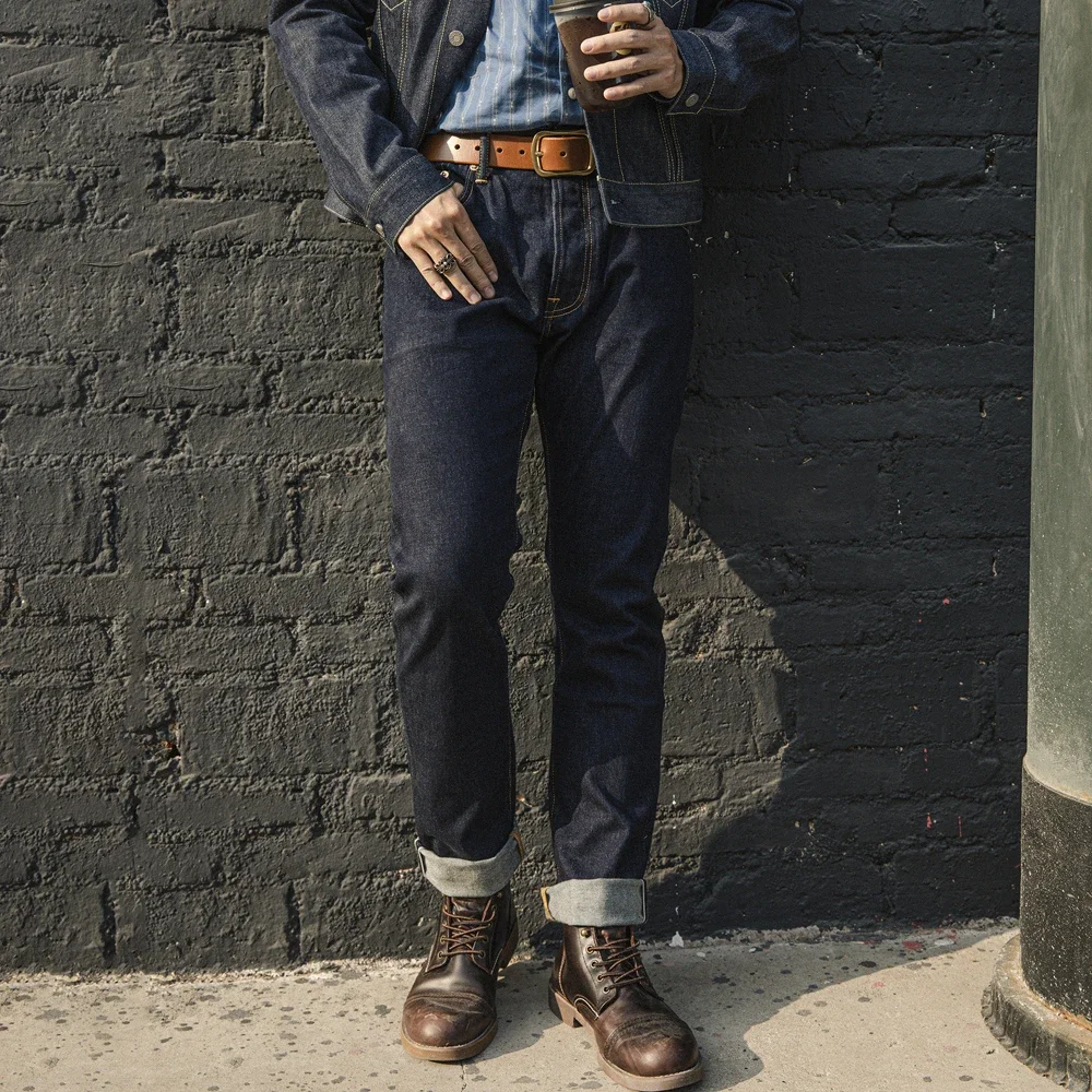 Levis Jeans 501 - Красные торнадо, 12 унций, узкие прямые