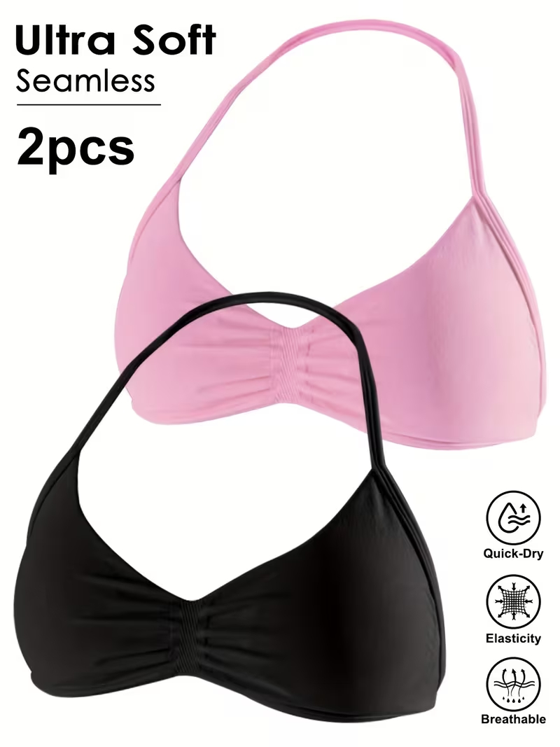 Underwire Bra Padded - 2 шт. Бесшовные сексуальные топы для